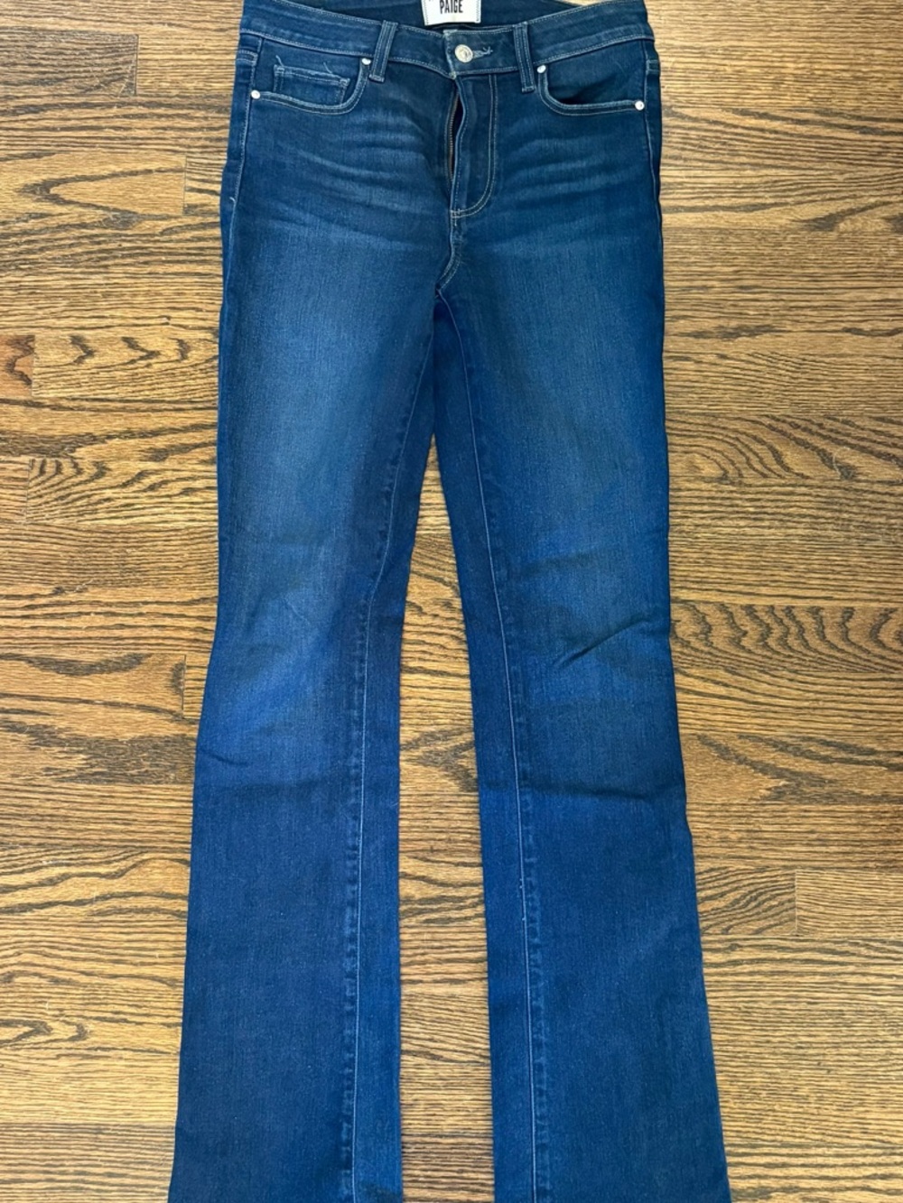 PAIGE High Rise Manhattan Boot Cut Jeans